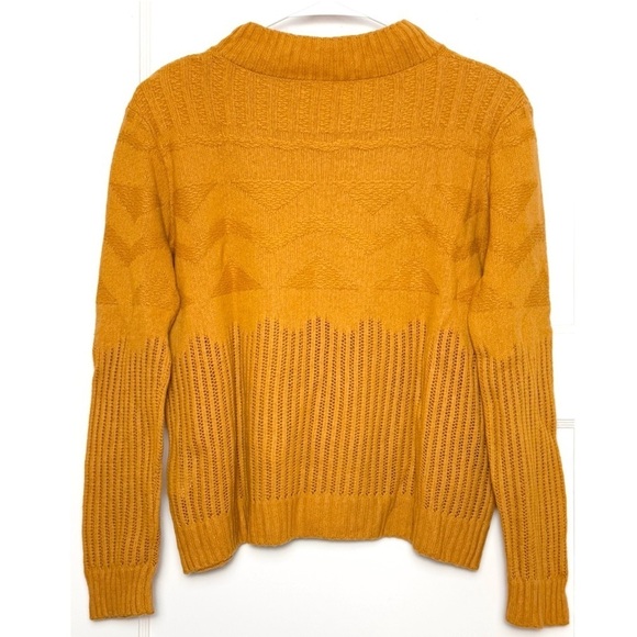 REVOLVE X ONE GREY DAY Merino Wool Geometric Rib Knit Pullover Crew Sweater XS - Picture 5 of 9